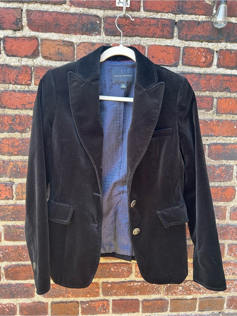 Banana Republic BlackVelvet Blazer - Size 8